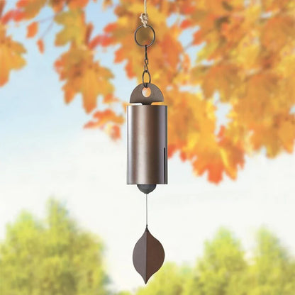 Copper Wind Chimes - Retro Serenity Bell with Deep Resonance, Metal Cylinder for Outdoor Patio Decor
