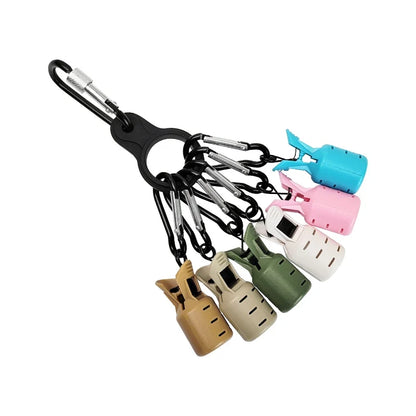 Squid Jig Bait Protector Kit - 6-Piece Egi Hook Covers with Carabiner