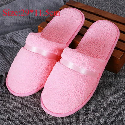 Winter Warm Plush Slippers for Women & Men – Non-Slip Fluffy Indoor House Slides for Bedroom Comfort Couple Home Shoes