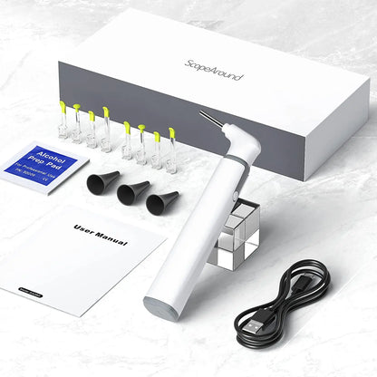Explore Your Ears with the 3.9mm Wireless Otoscope Ear Camera - 720P HD WiFi Ear Scope with 6 LED, Perfect for Kids and Adults on Android and iPhone