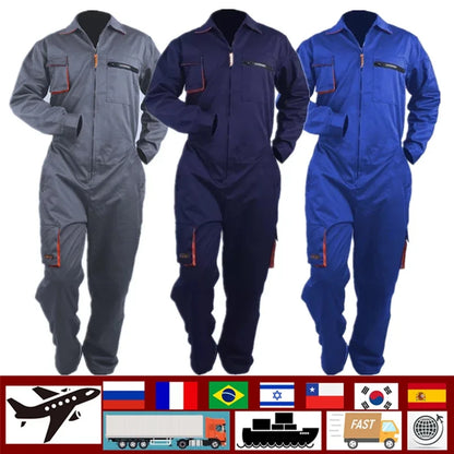 2023 Work Overall Uniform — Men & Women Coveralls for Welding, Car Repair & Workshop