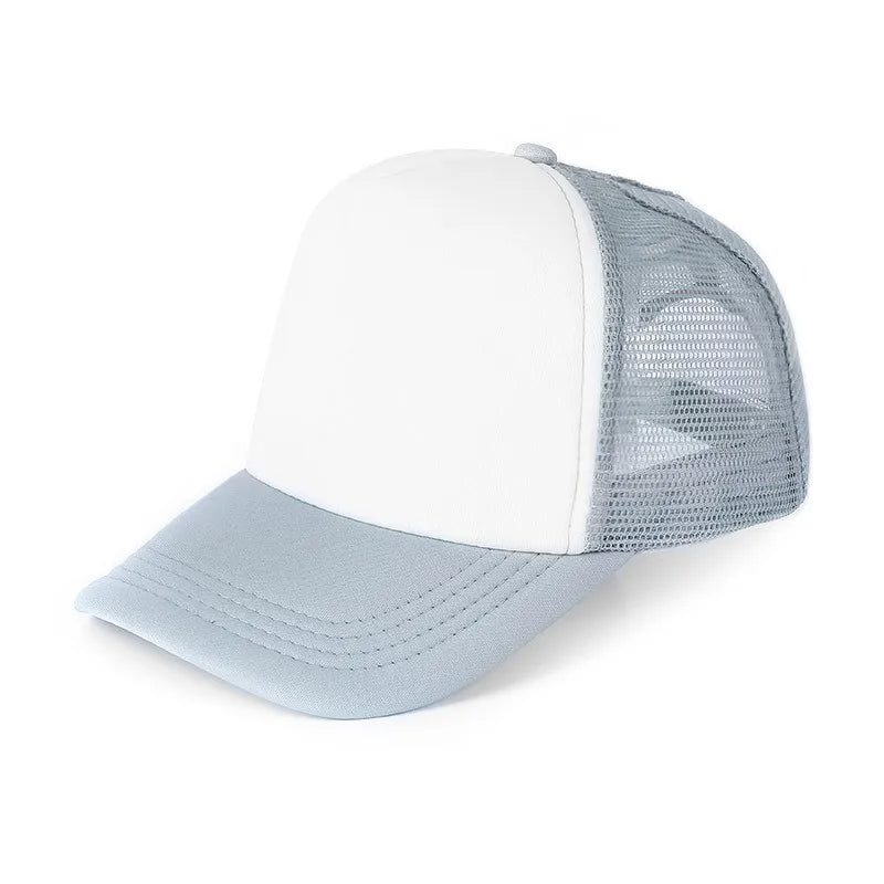 Custom Logo Mesh Trucker Cap - 5 Panel Snapback Baseball Hat for Men & Women Summer Sports Sun Hat