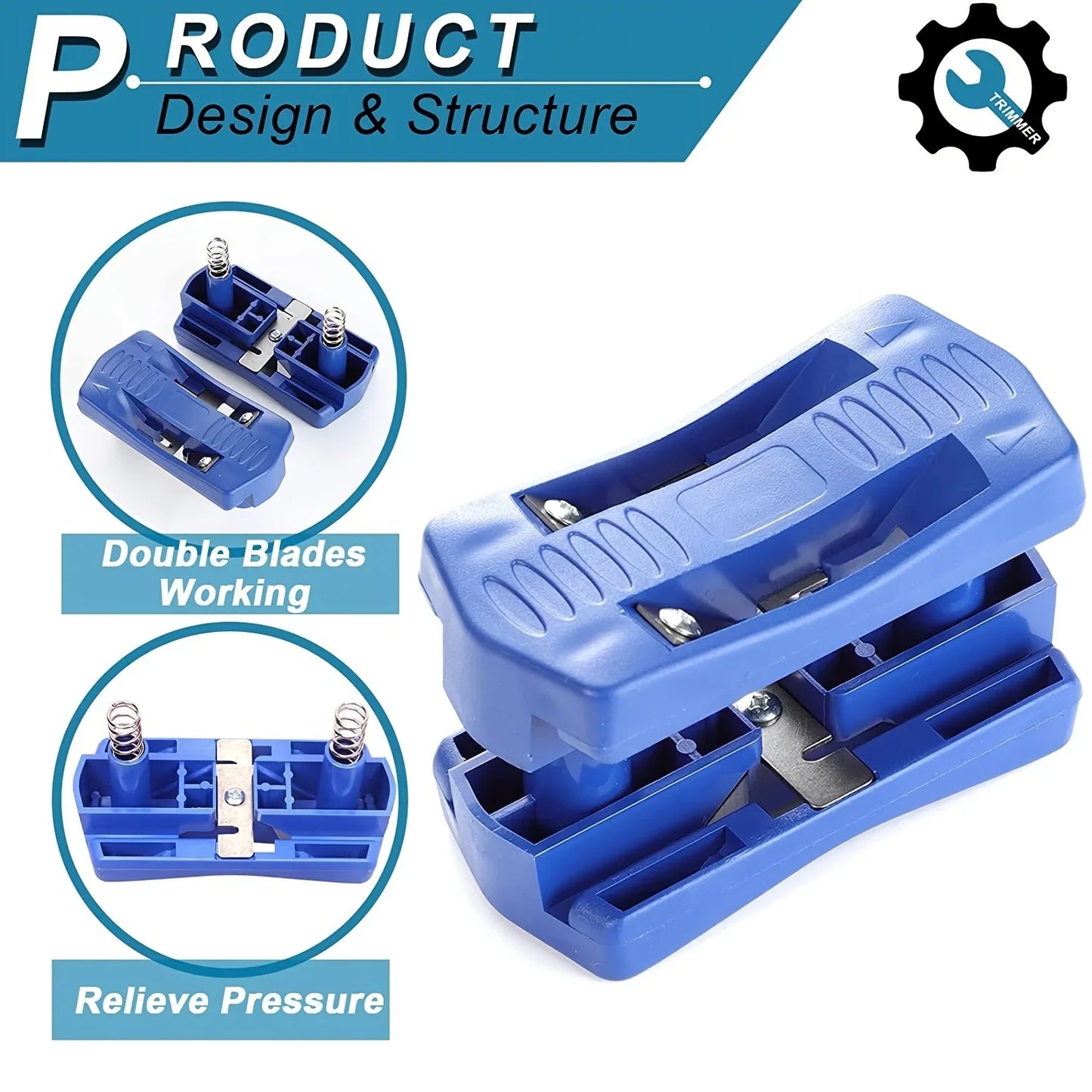 Handle Edge Trimmer & End Cutter Set – Manual Edgebanding Tool for Wood Furniture & Cabinet Tail Trimming