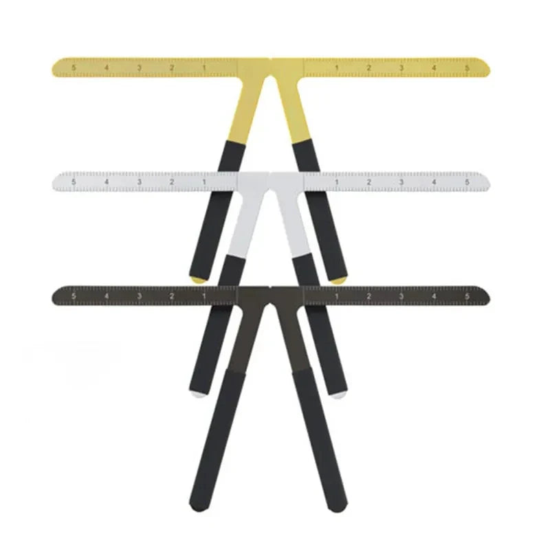 Metal Eyebrow Tattoo Stencil Ruler – Microblading Positioning & Permanent Makeup Measuring Template