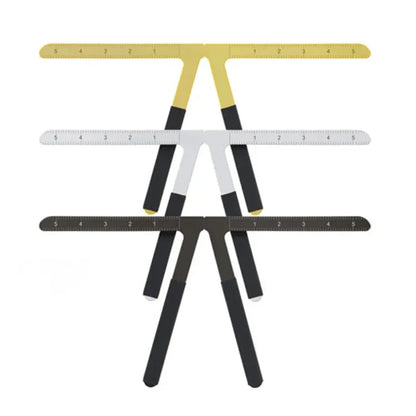 Metal Eyebrow Tattoo Stencil Ruler – Microblading Positioning & Permanent Makeup Measuring Template