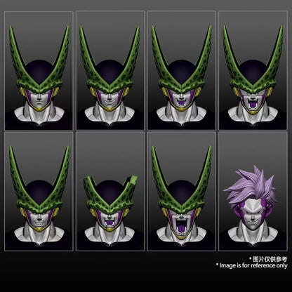 KW Studio Dragon Ball Z Cell Figures – Masked Perfect Monster DX Blue & Purple Ver KW006ADX/KW006BDX Anime Action Figure Toys & Gifts
