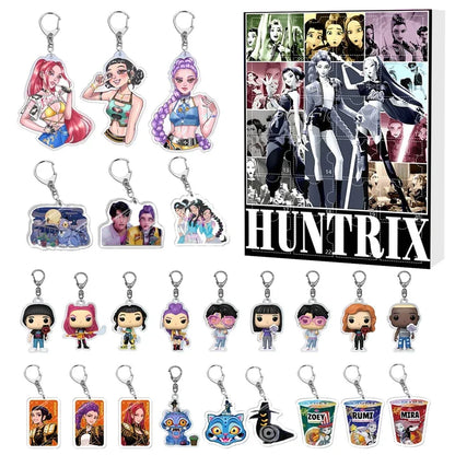 Kpop Demon Hunters Advent Calendar Blind Box — Rumi, Mira, Zoey, Tiger — 24-Day Christmas Countdown Gift