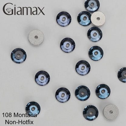 Giamax Purple Velvet Topaz Crystal Rhinestones - Flatback AB Sewing Stones for Garments, Clothes & Bags