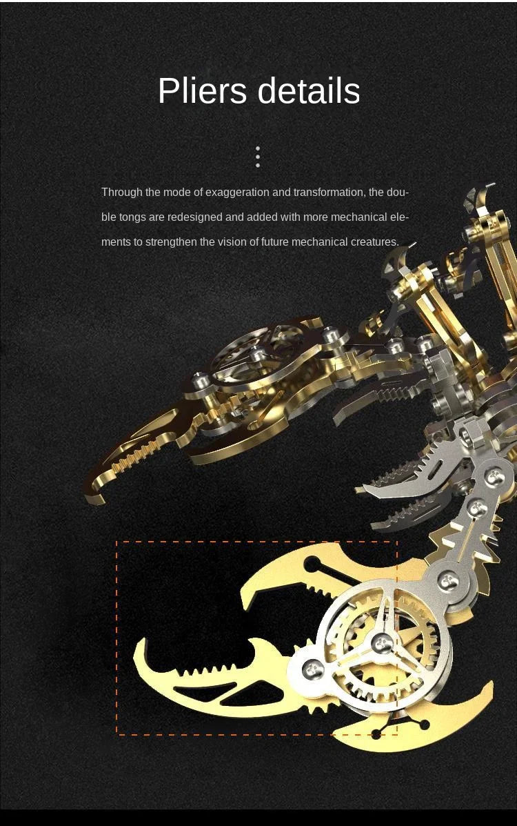 3D Metal Mechanical Insect Puzzle – Anti-Stress Assembly Toy Kit for Kids and Adults