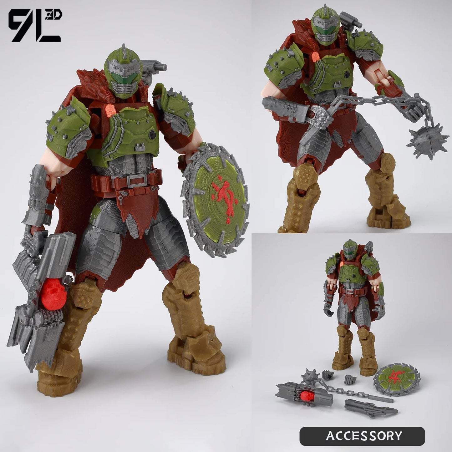 9L 3D Printed Invincible Tech Jacker T13 Lucky13 Action Figure – Multi-Jointed Motorcycle Collectible Model Toy Titan13