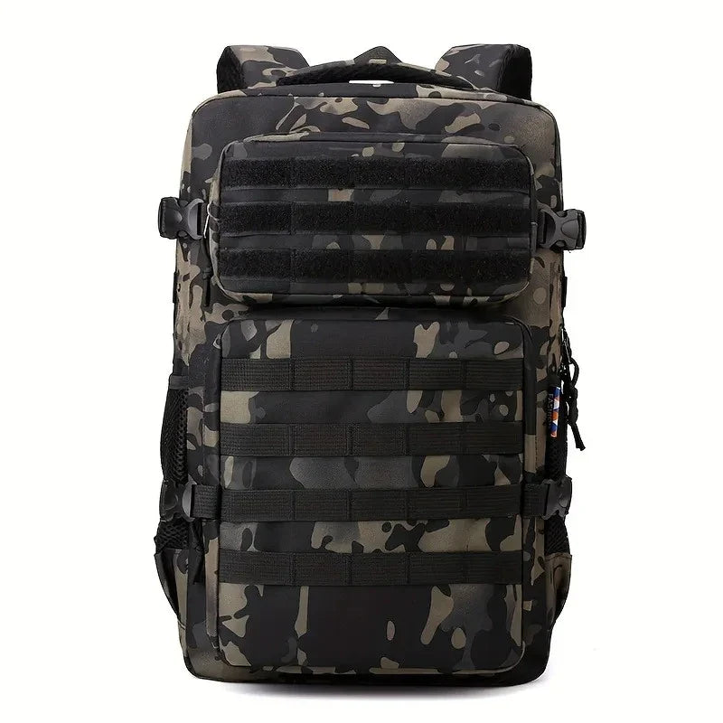 Men’s Tactical Camouflage Backpack – Large Capacity Multi-Layer Hiking & Camping Outdoor Sports Bag