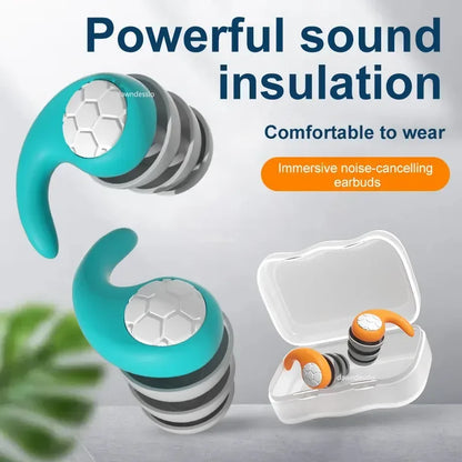Waterproof Noise Reduction Earplugs – Sleep & Work Ear Protection for Travel, Anti-Noise Earplugs