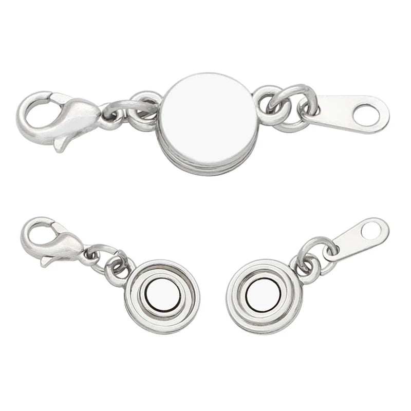 Magnetic Jewelry Clasps - Strong Buckle Connectors with Lobster Clasps for DIY Bracelets, Necklaces & Jewelry Making