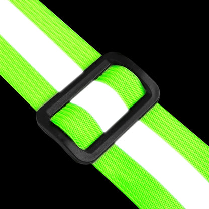 LED Running Vest – USB Rechargeable Reflective Glowing Straps for High Visibility Night Running & Cycling, Elastic Safety Band