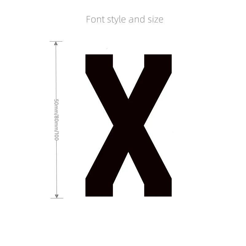 3D Mirror Acrylic Alphabet Wall Stickers – Black English Letters & Numbers for Personalized Door & Room Decor