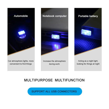 Mini USB LED Car Light – Plug & Play Interior Atmosphere Lamp, Emergency & Decorative USB Auto Lighting by Stonego