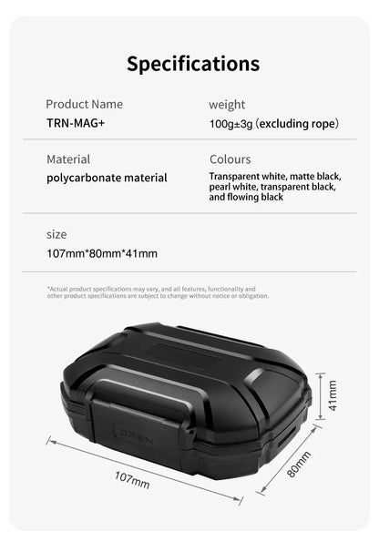Earphone Accessories Hard Case – Waterproof, Shockproof, Dustproof Portable Storage Bag with Large Capacity