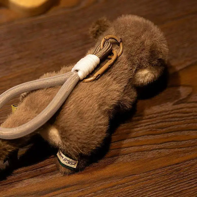 Cute Otter Plush Keychain - Soft Kawaii Backpack Pendant Cartoon Stuffed Toy Gift for Girlfriend & Christmas