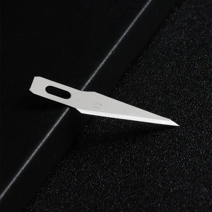 10pcs Non-Slip Metal Craft Knife Blades – Precision Engraving & Cutter Tools for PCB Repair & Mobile Phone Scalpel