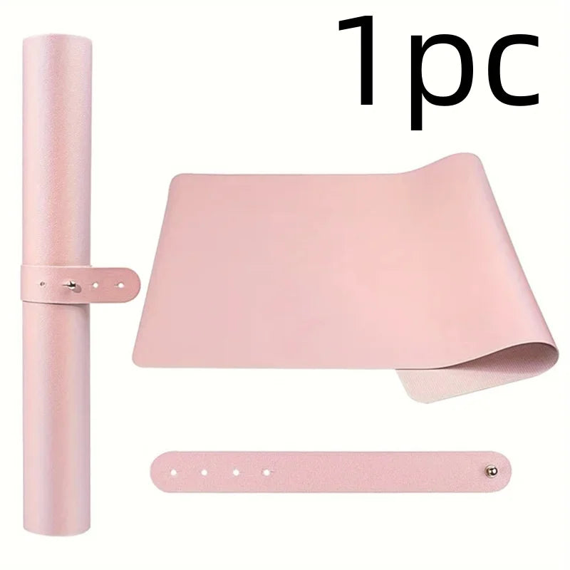 Nail Art Table Mat - Soft Foldable PU Leather Manicure Hand Rest Pad