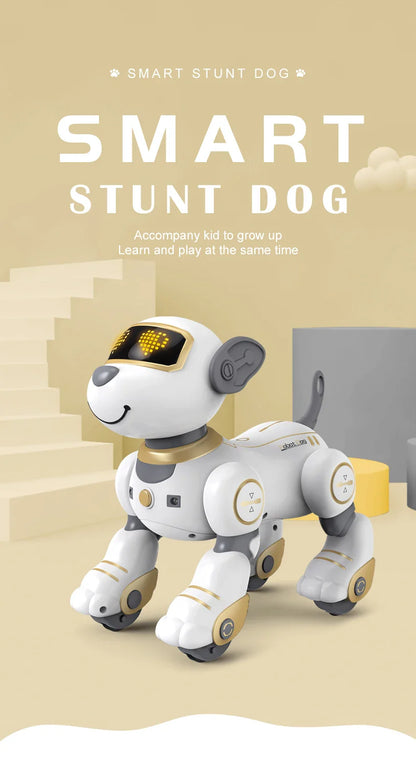 Funny RC Robot Dog – Programmable Electronic Stunt Dog with Voice Command, Touch Sensor & Music, Toy Gift for Kids
