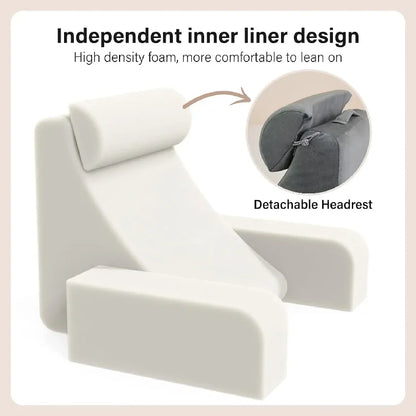 Bed Rest Back Pillow – Supportive Backrest Cushion for Bed, Couch & Floor Sitting, Ideal for Reading, Gaming, Resting & Watching TV