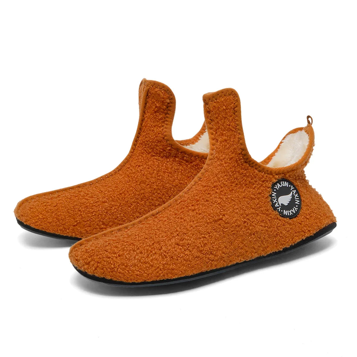 Classic Couples Slippers – Non-Slip Warm Indoor & Outdoor Cotton Shoes for Men & Women, Soft & Comfortable Flat Slippers