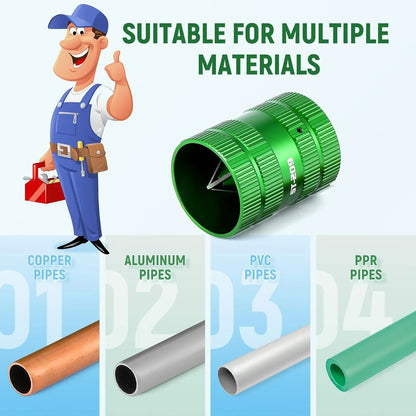 Pipe Reamer & Deburring Tool – Cleaner for Copper, PVC, and Tubing Pipes