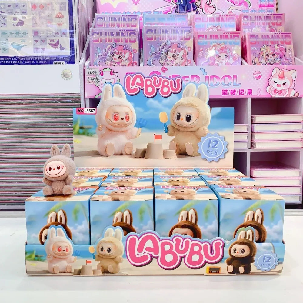 Mini Labubu Blind Box – The Monsters Heartbeat Macaron Enamel PVC Figurine Kawaii Tabletop Ornament Gift