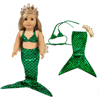 Baby Doll Bikini Outfit — Fits 43cm Born Bebe and 18-Inch American Dolls, Doll Clothes Set