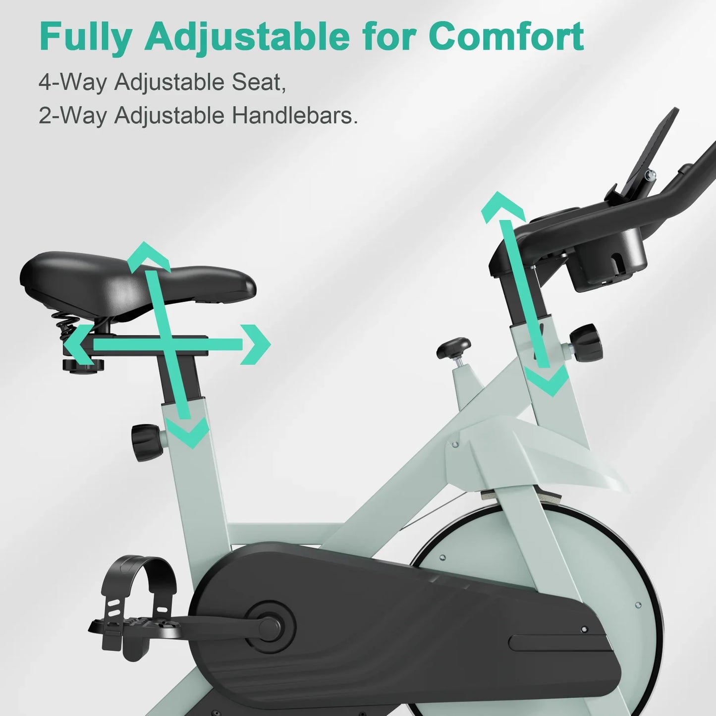 Superun Stationary Exercise Bike – 32-Level Magnetic Resistance, Low Noise Home Workout Cycling Bike