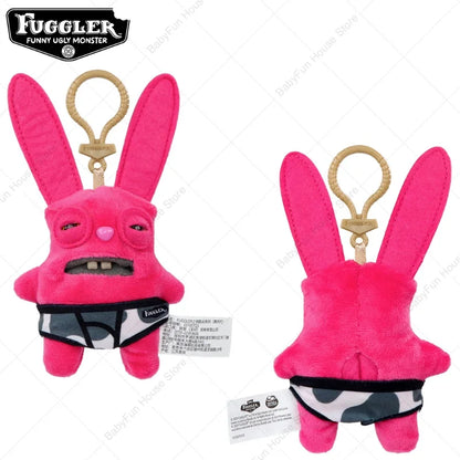 Original Fuggler Ugly Teeth Plush Keychain – Wide-Eyed Monster, Alien & Rabbit Peluche Pendant Toy