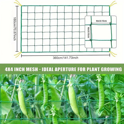 Heavy Duty Garden Climbing Plant Support Net – Durable Nylon Trellis Mesh for Cucumbers, Tomatoes & Fruit Plants