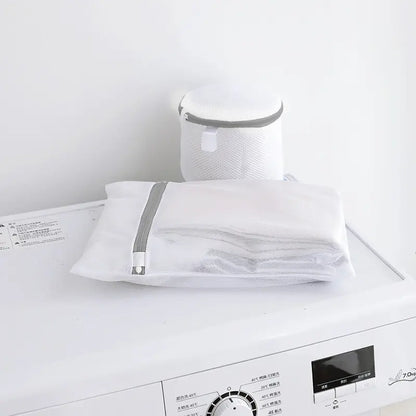 2 Pack White 40x50cm Honeycomb Mesh Laundry Bags for Delicates – Durable & Reusable Wash Bags