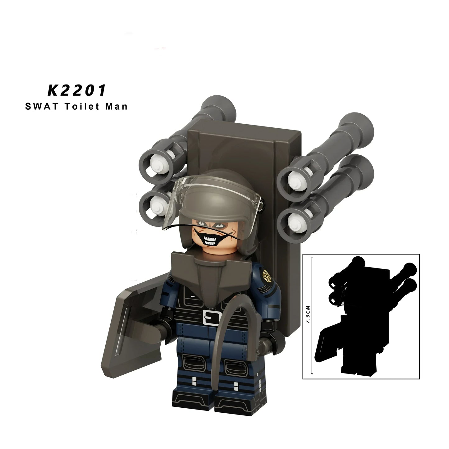 KDL Skibidi Toilet Man Anime Block Figures – TVMan, Titan, Cameraman & Speakerman Model Toy Gift for Kids