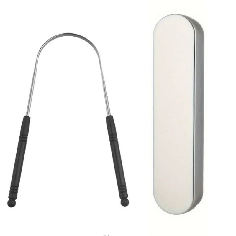 Stainless Steel Tongue Scraper – High-Quality Oral Tongue Cleaner Brush for Superior Oral Hygiene