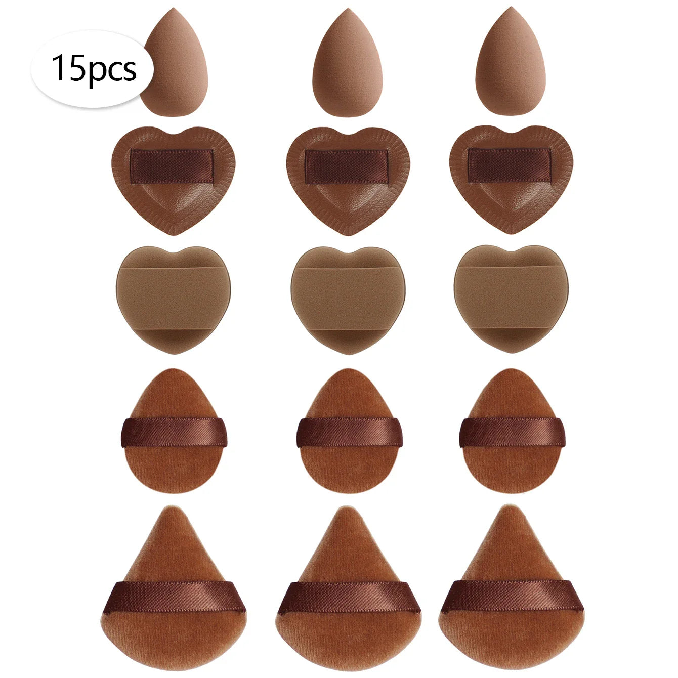 15/30/60 Mini Makeup Sponges – Beauty Powder Puff for Concealer, Liquid Foundation & Face Cosmetics