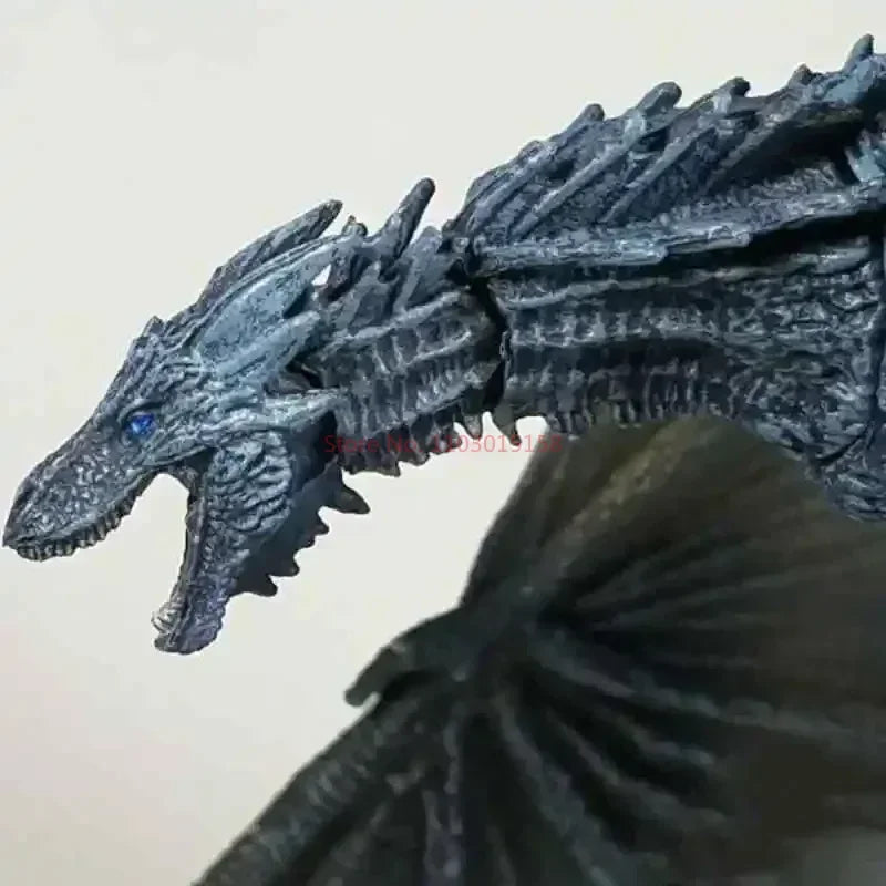 19cm Game of Thrones Viserion Frost Wyrm Figure - Black Dragon PVC Action Toy & Collectible Gift