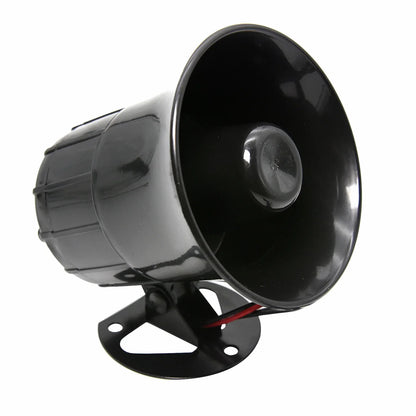 12V 3-Tone Loud Car Horn - 115DB Air Horn with Loudspeaker for Cars, Motorcycles, and Police Fire Sirens