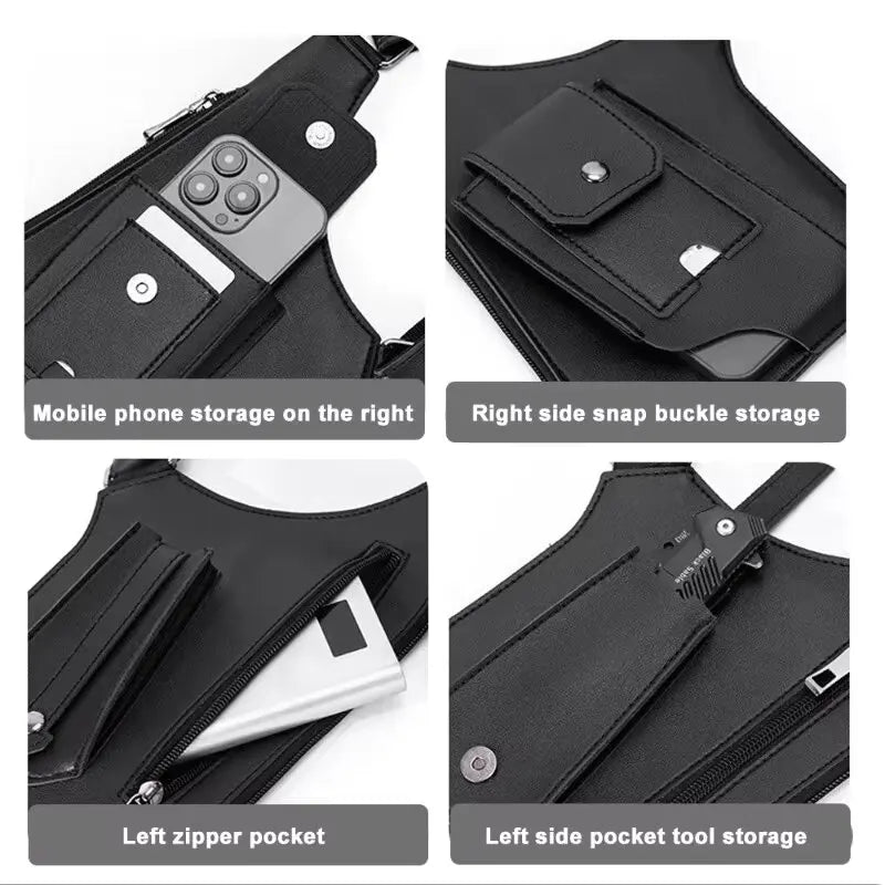 Men's Retro Underarm Bag - Multifunctional Outdoor Cycling & Hiking Shoulder Phone Bag