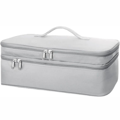 Portable Double-Layer Hair Dryer Travel Case – Storage Bag for Dyson, Shark FlexStyle & Attachments Organizer Carrying Case