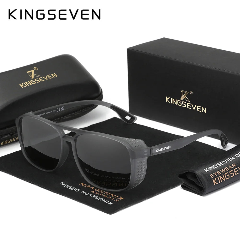 KINGSEVEN Polarized Big Frame Sunglasses — UV Protection Driving Eyewear for Men & Women