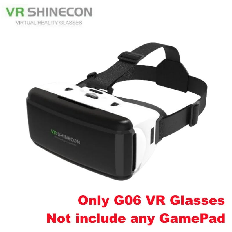 Virtual Reality VR Glasses — IMAX 3D Headset with Google Cardboard for 4.5–6.53" Phones, Game Joystick Support