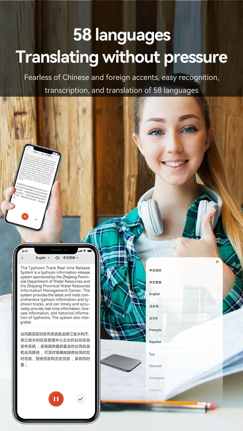 8-128GB AI ChatGPT-4 Voice Recorder – Intelligent Audio Recording, Call Transcription & Voice-to-Text Device