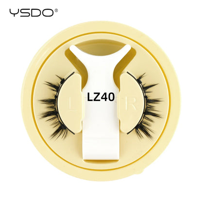 YSDO Magnetic Eyelashes – Reusable 3D Mink Winged False Lashes with Tweezer, No Glue Long-Lasting Makeup Lashes