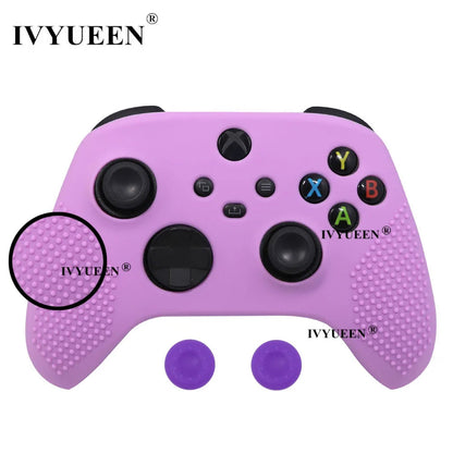 IVYUEEN MixColor Protective Silicone Case for Xbox Series S/X Controller — Thumbstick Grip Caps & Gamepad Cover