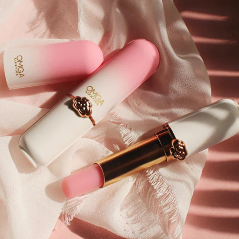Peach Color-Changing Jelly Lipstick – Moisturizing, Non-Stick Cup Warm Lip Balm