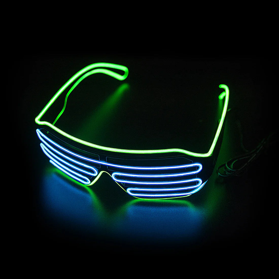 LED Glowing Glasses - Luminous Neon Glow Sunglasses with Flashing Light for Party, Christmas, and Costume Props