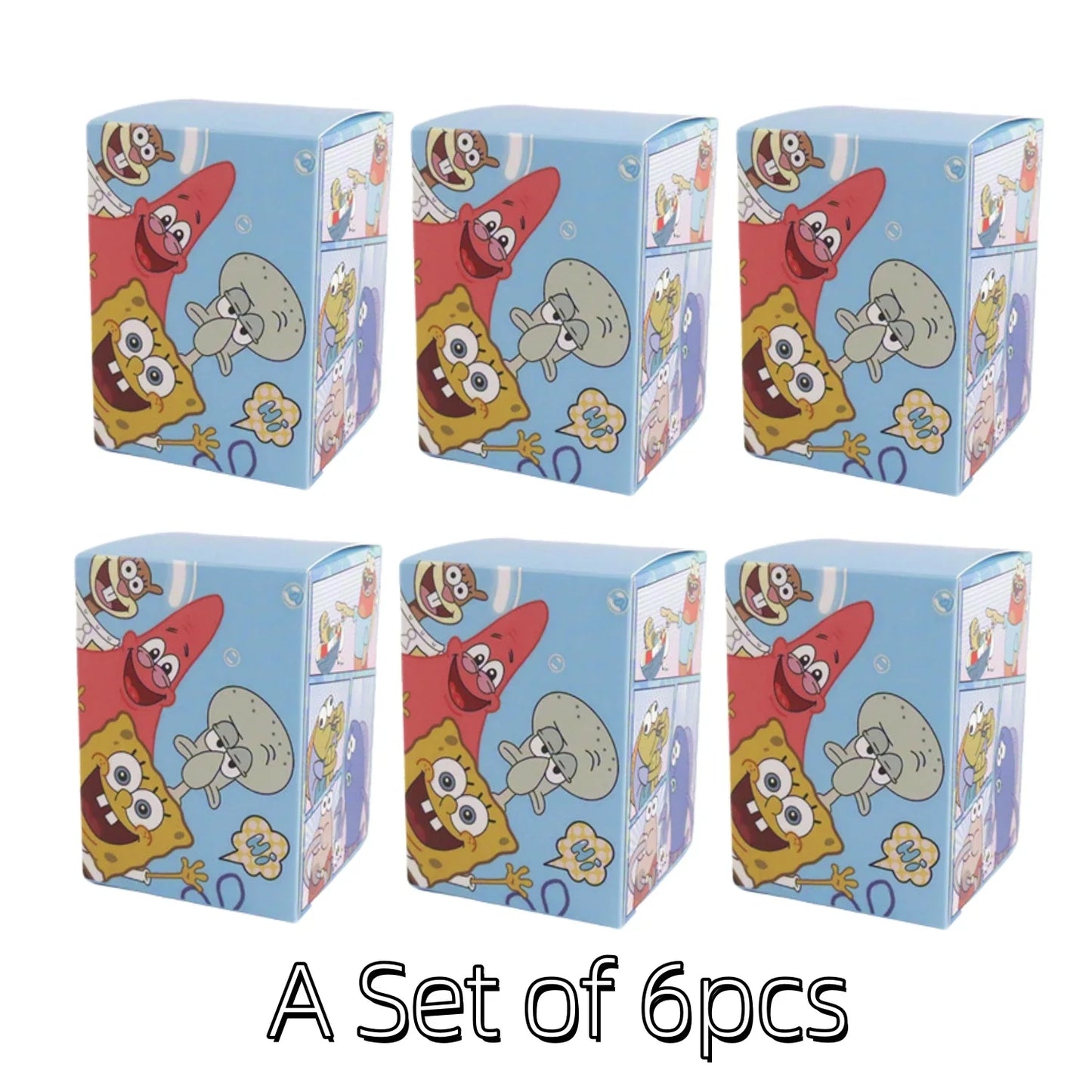 SpongeBob Blind Box Figure - Bikini Bottom Sitting Fish Car Ornament & Cute Desktop Collectible Gift
