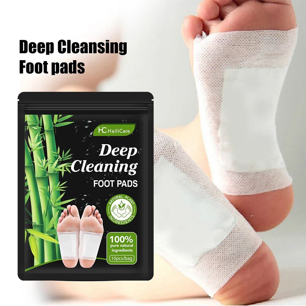 10PCS Herbal Detox Foot Patches – Stress Relief & Deep Sleep Aid | Natural Foot Care & Body Cleanse